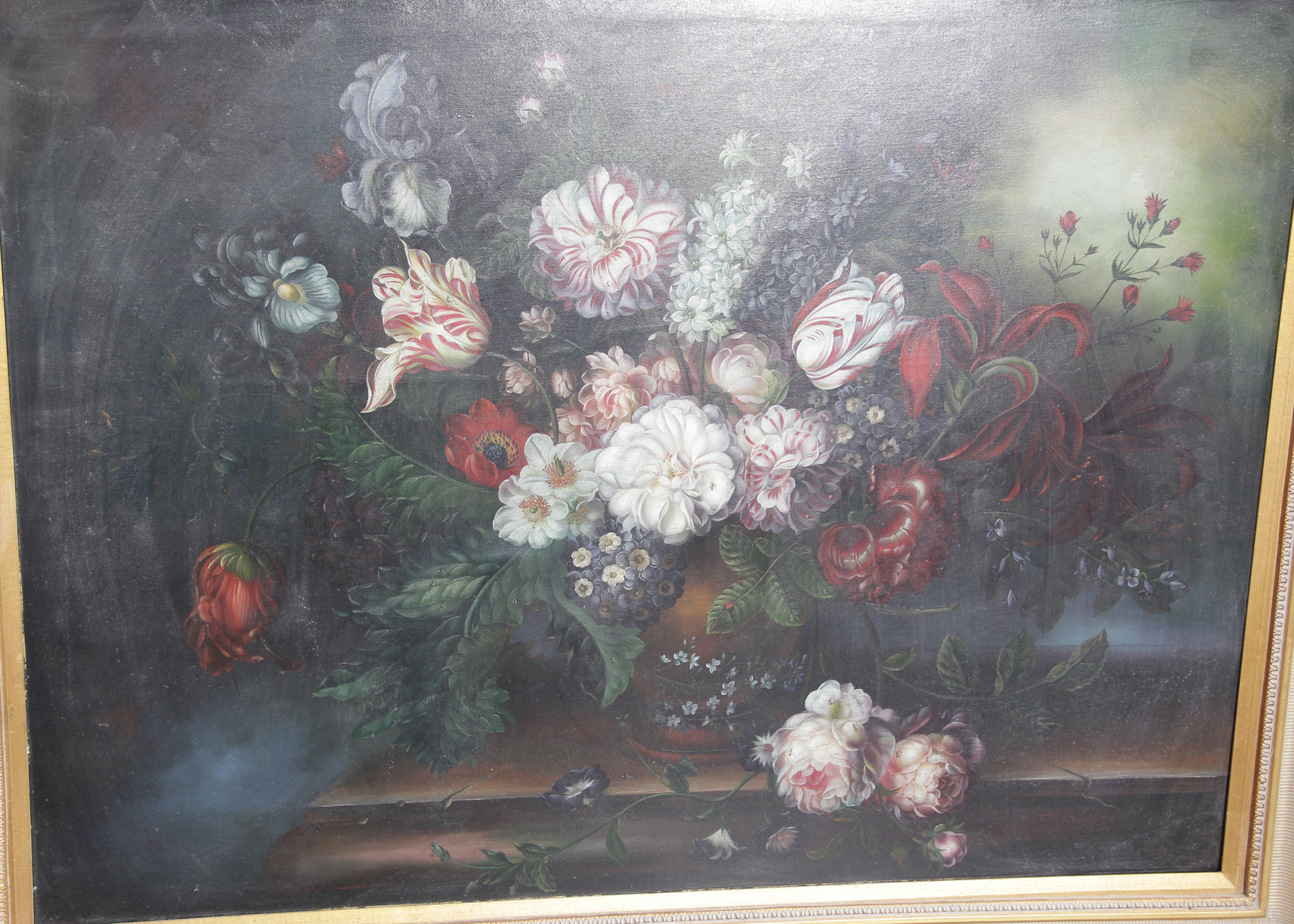 F.A. Bridgman Original Large Still Life Oil Painting