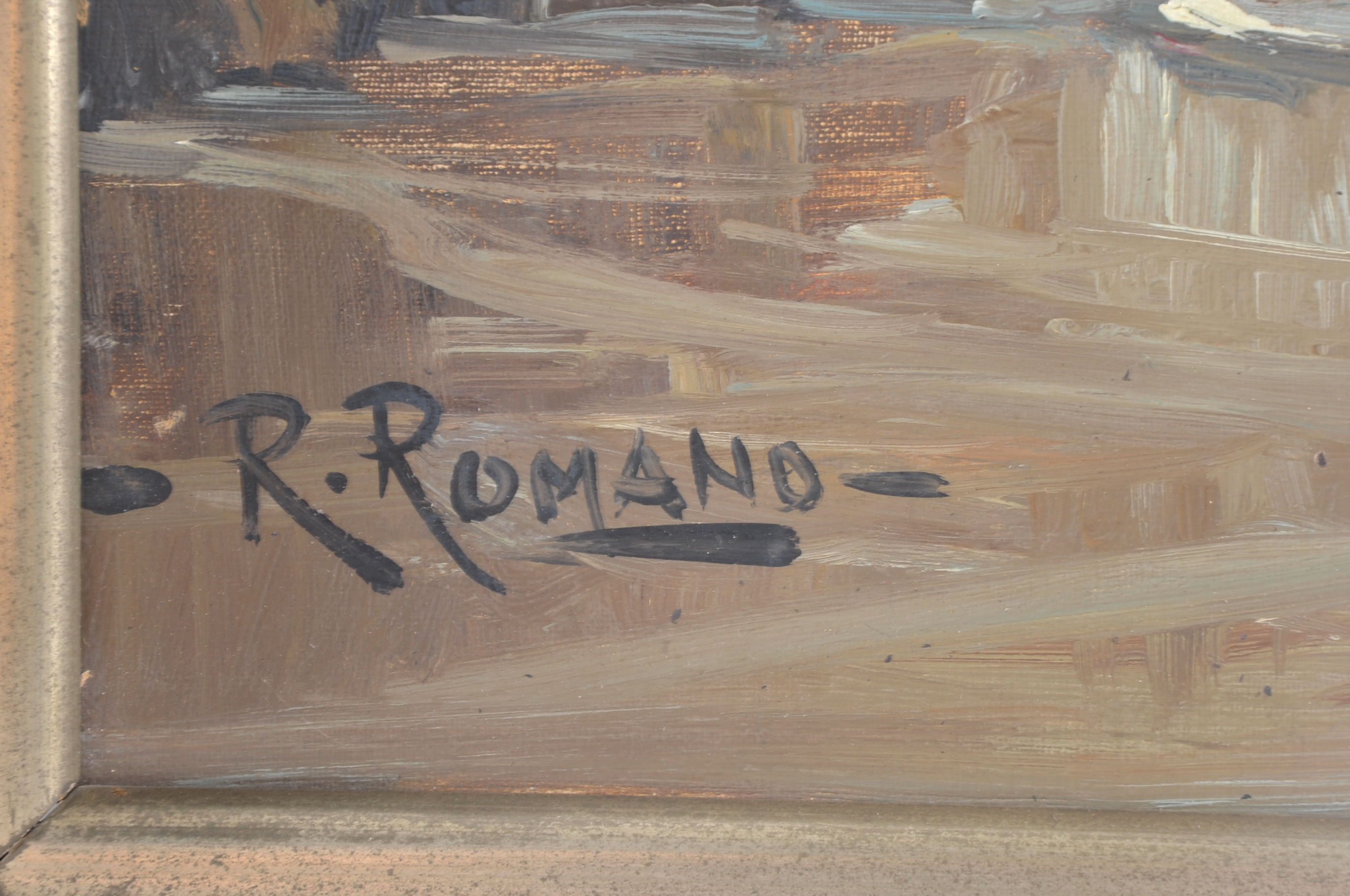 Romolo Romano Oil on Masonite Painting