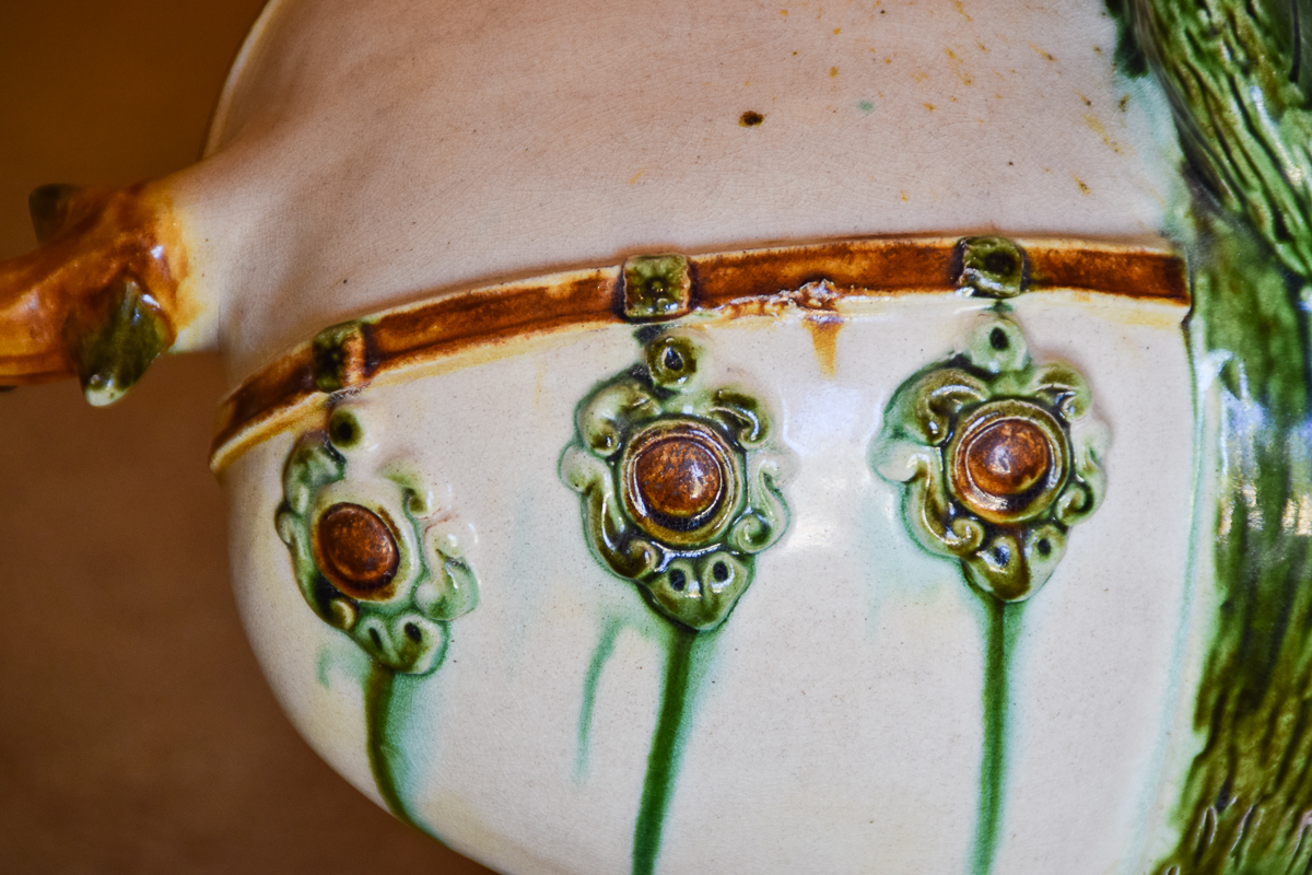 Pair of Tang Style Ceramic Horse Sculptures