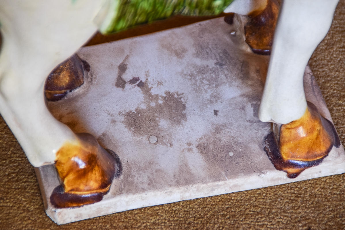 Pair of Tang Style Ceramic Horse Sculptures