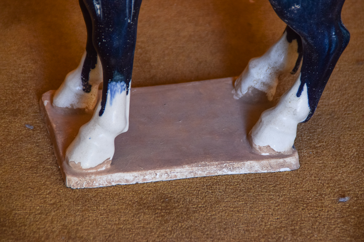 Pair of Tang Style Ceramic Horse Sculptures