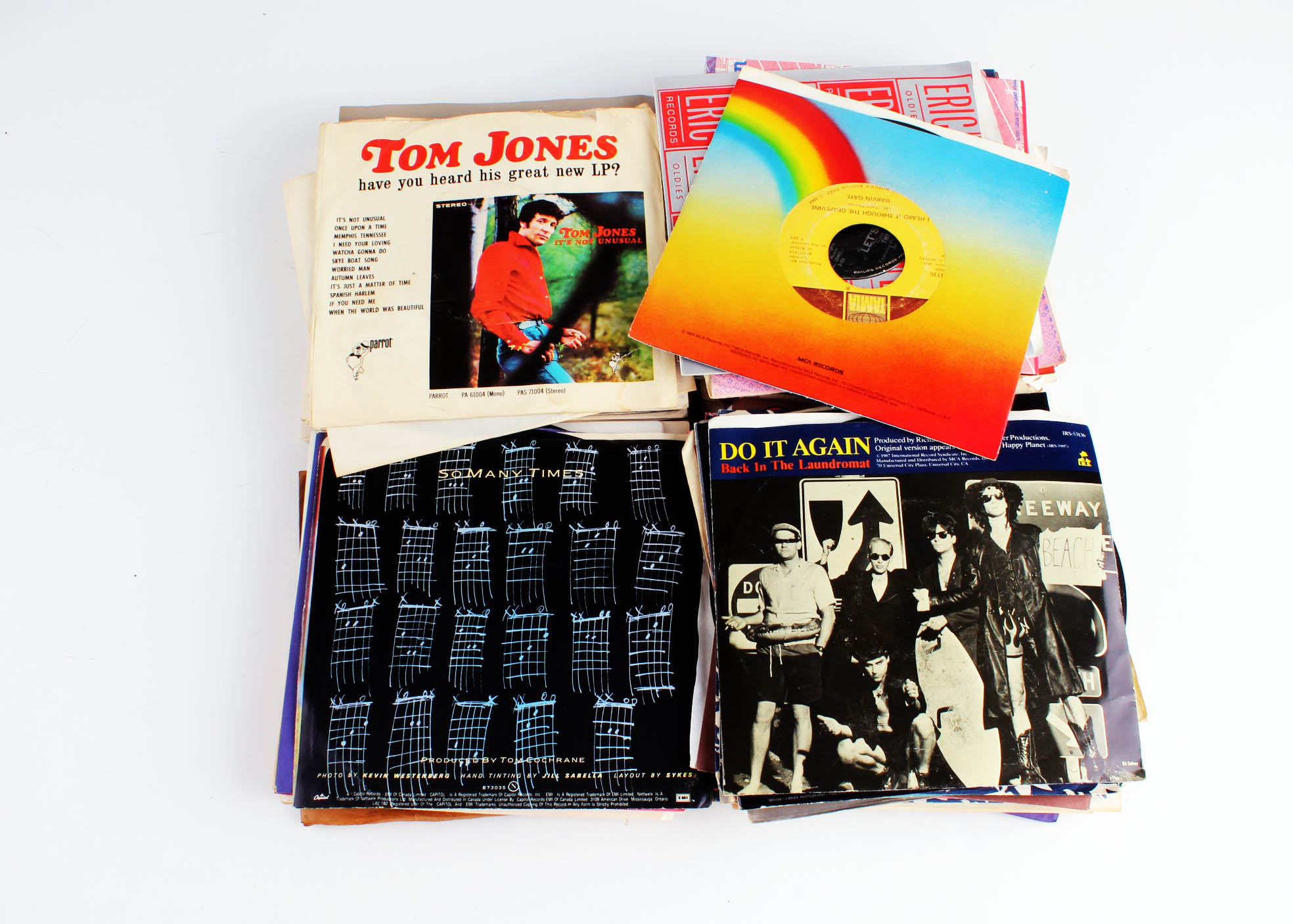 Vintage Collection of Jukebox Disc Jockey 45 Vinyl Records XIV