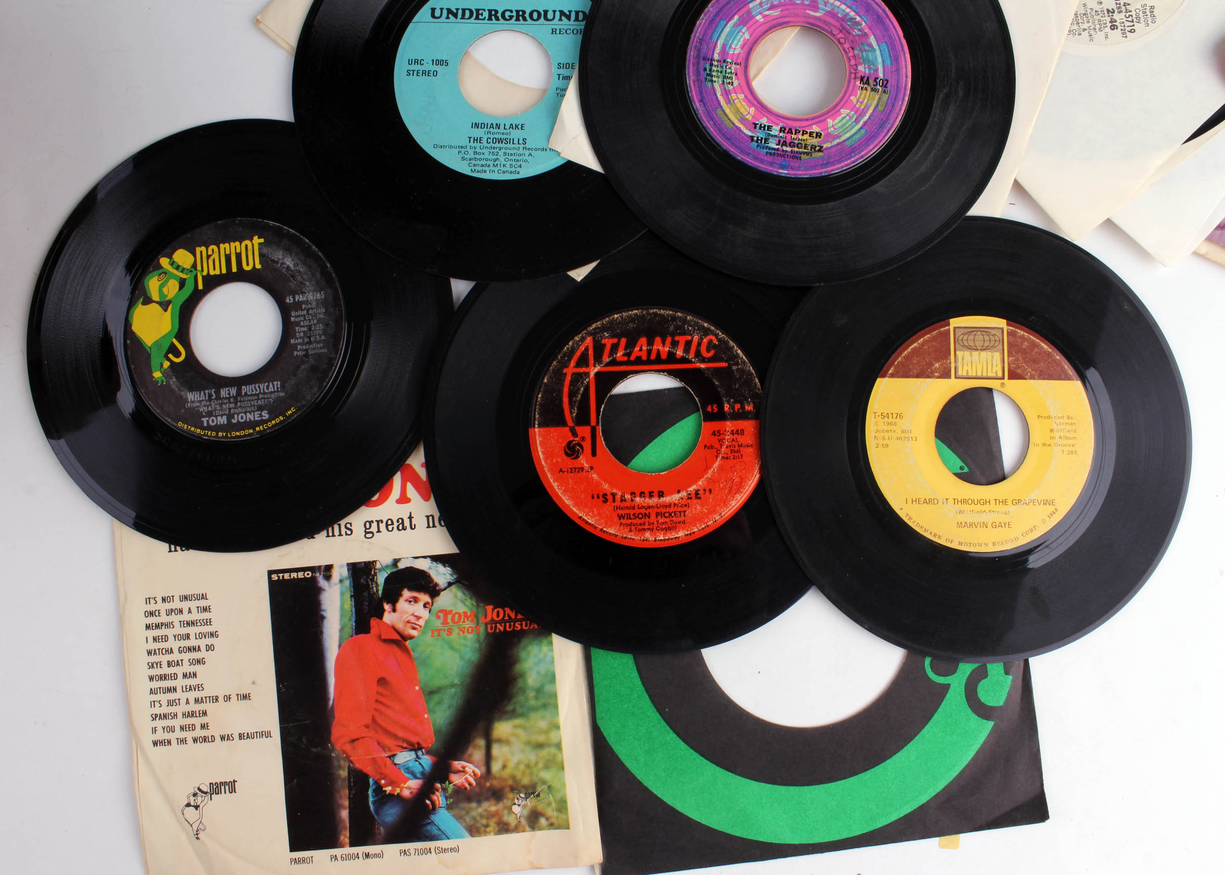 Vintage Collection of Jukebox Disc Jockey 45 Vinyl Records XIV