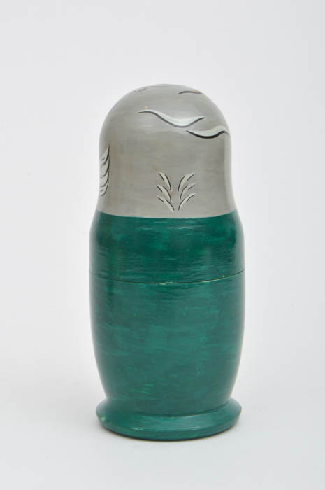 Pair of Hand Painted Political Russian Matryoshka