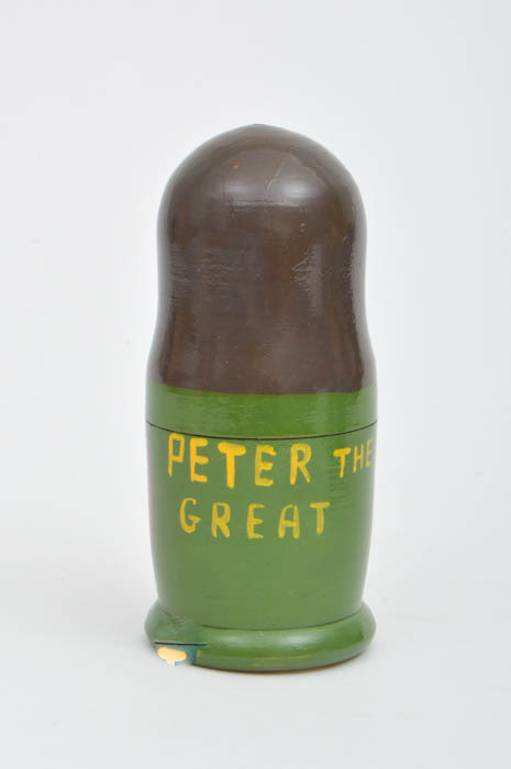 Pair of Hand Painted Political Russian Matryoshka