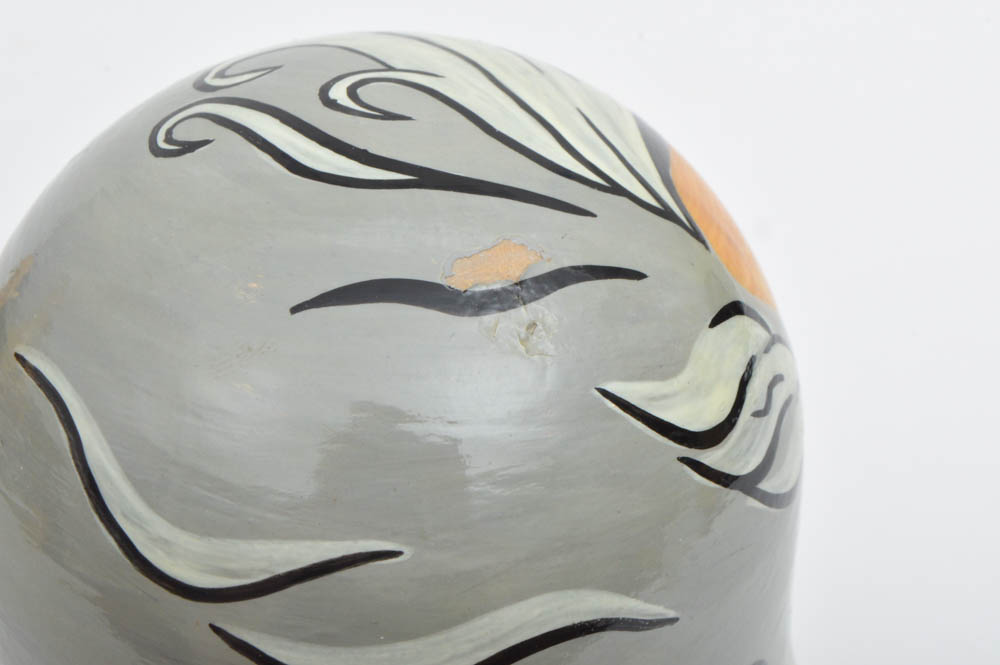 Pair of Hand Painted Political Russian Matryoshka