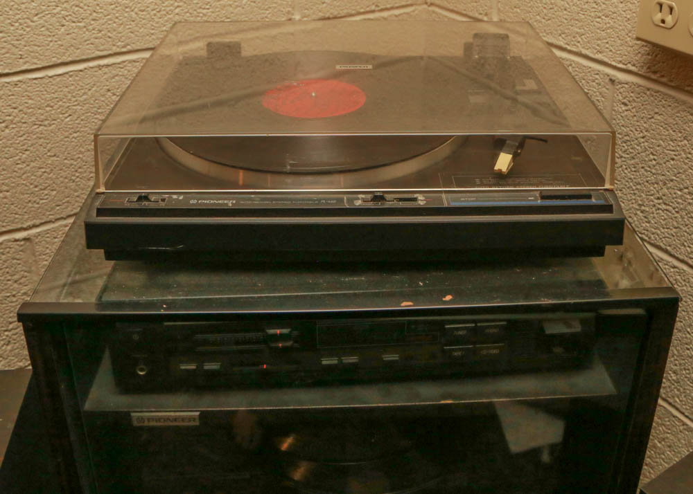 Pioneer Stereo Equipment and Multimedia Cabinet