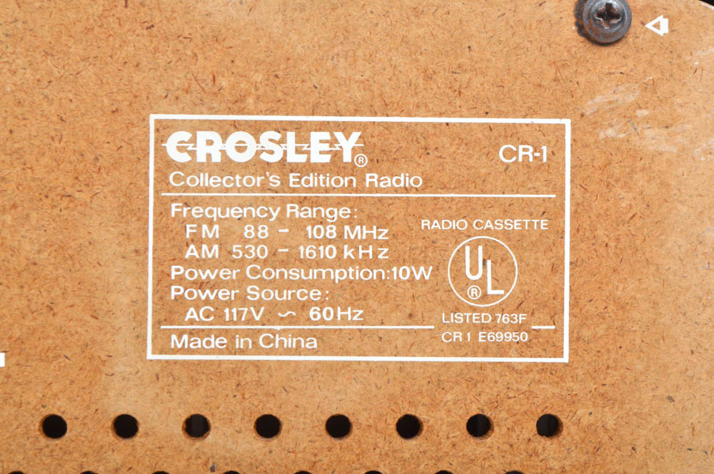 Crosley CR 1 Collector's Edition Cassette Radio