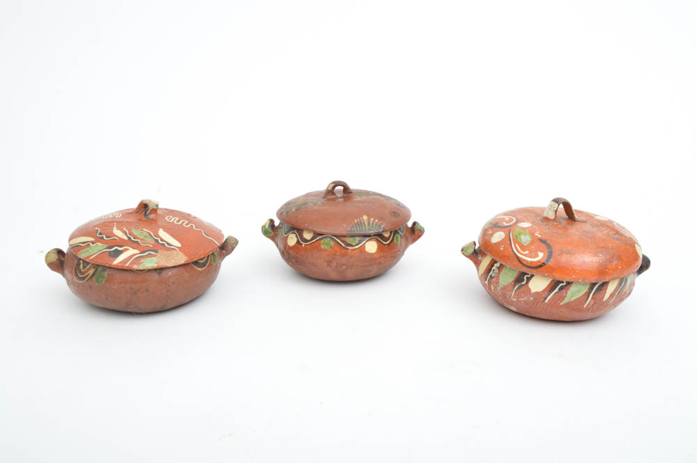 Mexican Red Ware Pottery