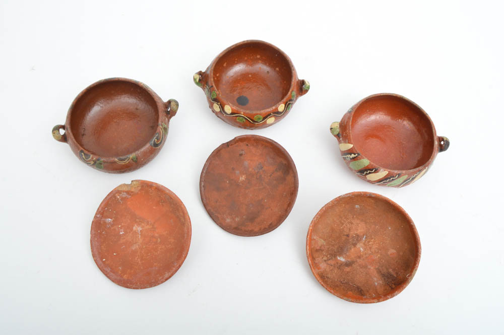 Mexican Red Ware Pottery