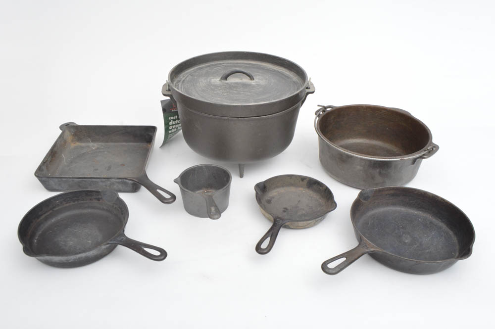 Assortment of Cast Iron Cookware