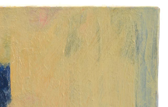 Roland Huston Oil Portrait of Woman in Blue Jumper