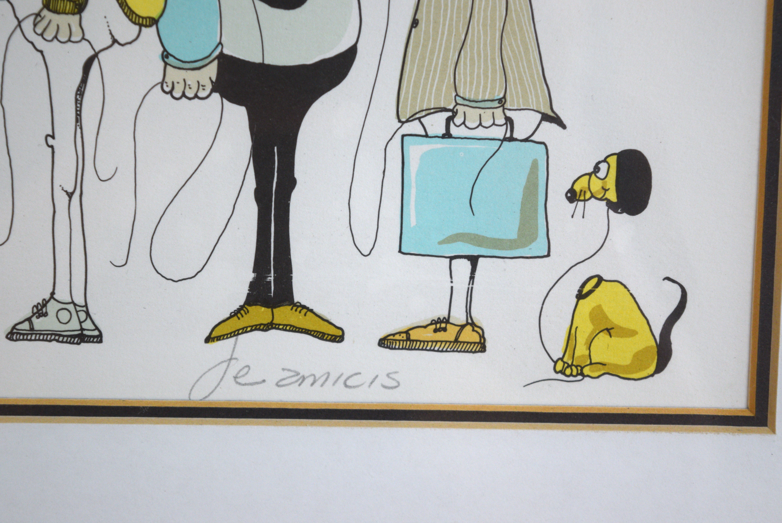 John DeAmicis 'Gas Station' Signed Lithograph