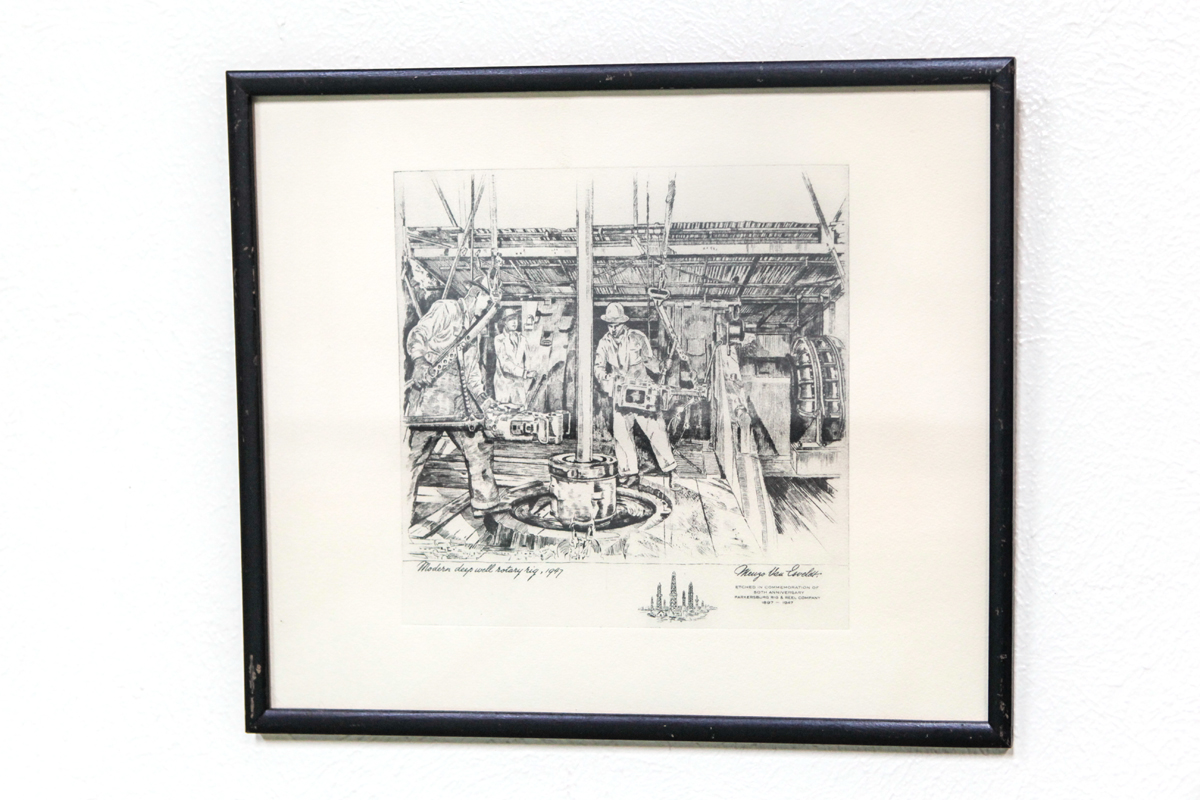 Framed Etching by Menzo Van Esveldt 1947