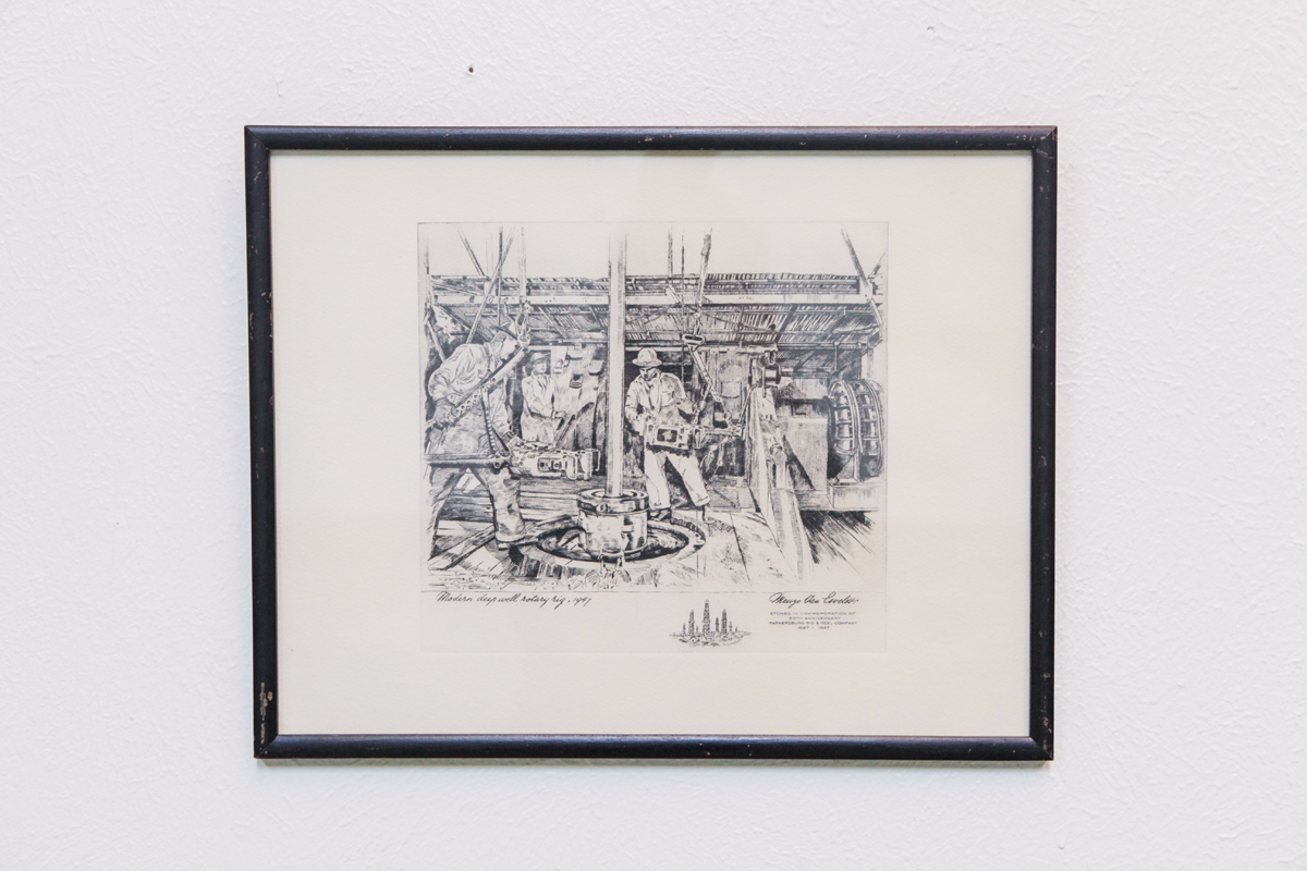 Framed Etching by Menzo Van Esveldt 1947