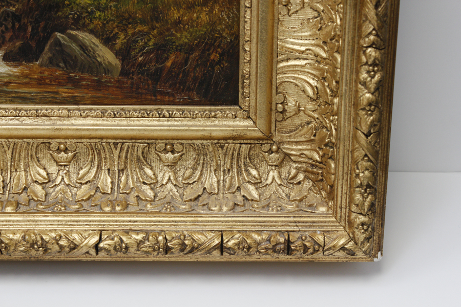 M.M. Jacobi Oil Painting of  A Welsh Fishing Scene