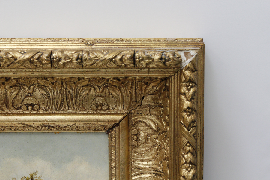 M.M. Jacobi Oil Painting of  A Welsh Fishing Scene