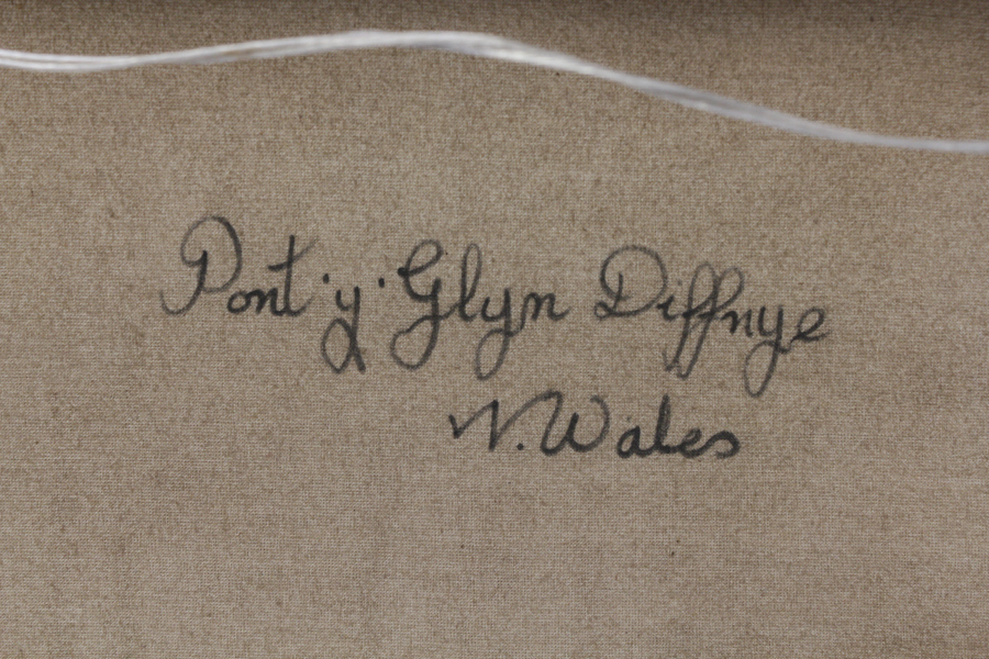 M.M. Jacobi Oil Painting of  A Welsh Fishing Scene