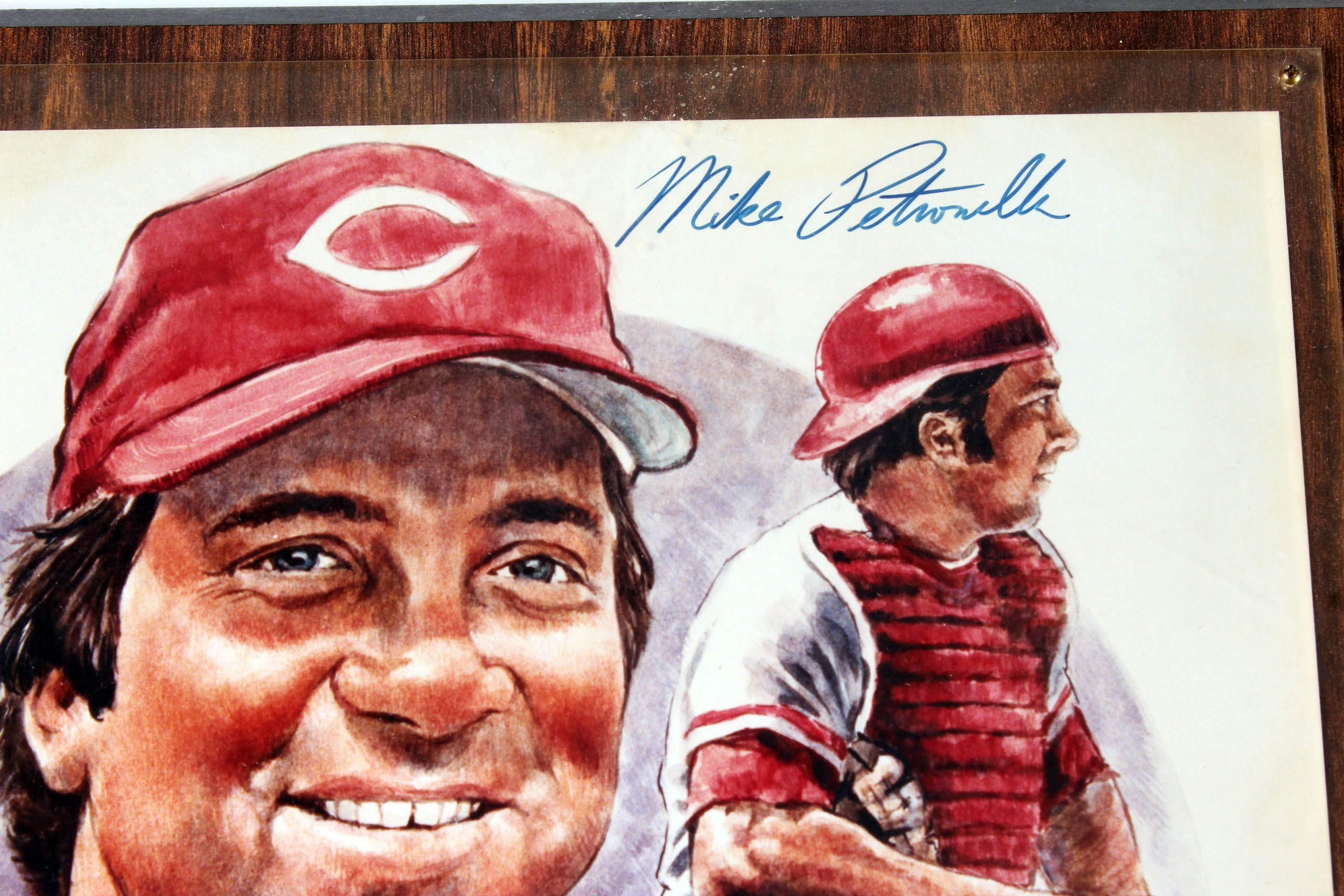 1989 Johnny Bench Hall of Fame Plaque Signed