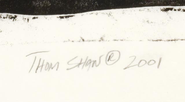 Thom Shaw Artist's Proof Woodblock "Hegemony Hidden Fury"