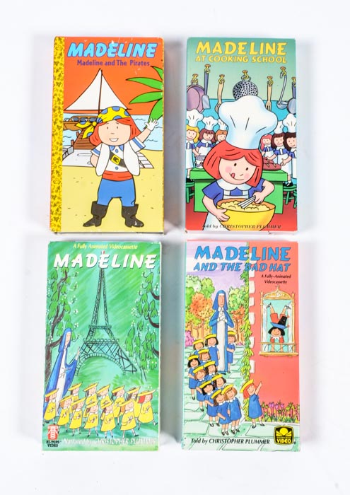 Set of Eight Madeline VHS Tapes