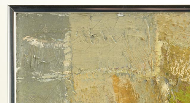 H. Warner Abstract Impasto Cubist Painting