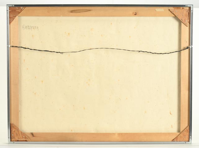 H. Warner Abstract Impasto Cubist Painting