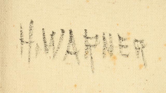 H. Warner Abstract Impasto Cubist Painting