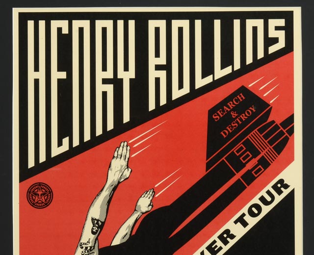 Shepard Fairey Serigraph "Henry Rollins Frequent Flyer Tour"