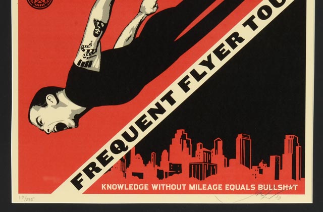 Shepard Fairey Serigraph "Henry Rollins Frequent Flyer Tour"