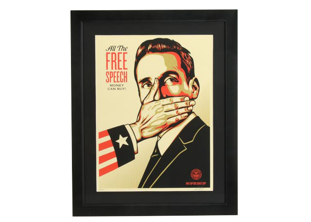 Shepard Fairey Signed Limited Ed. Serigraph "Pay Up or Shut Up"