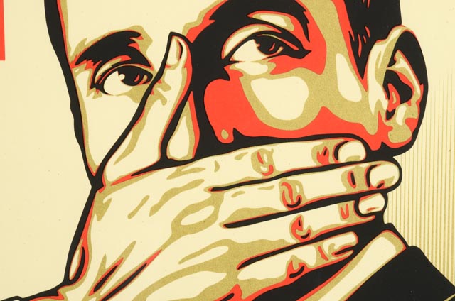 Shepard Fairey Signed Limited Ed. Serigraph "Pay Up or Shut Up"