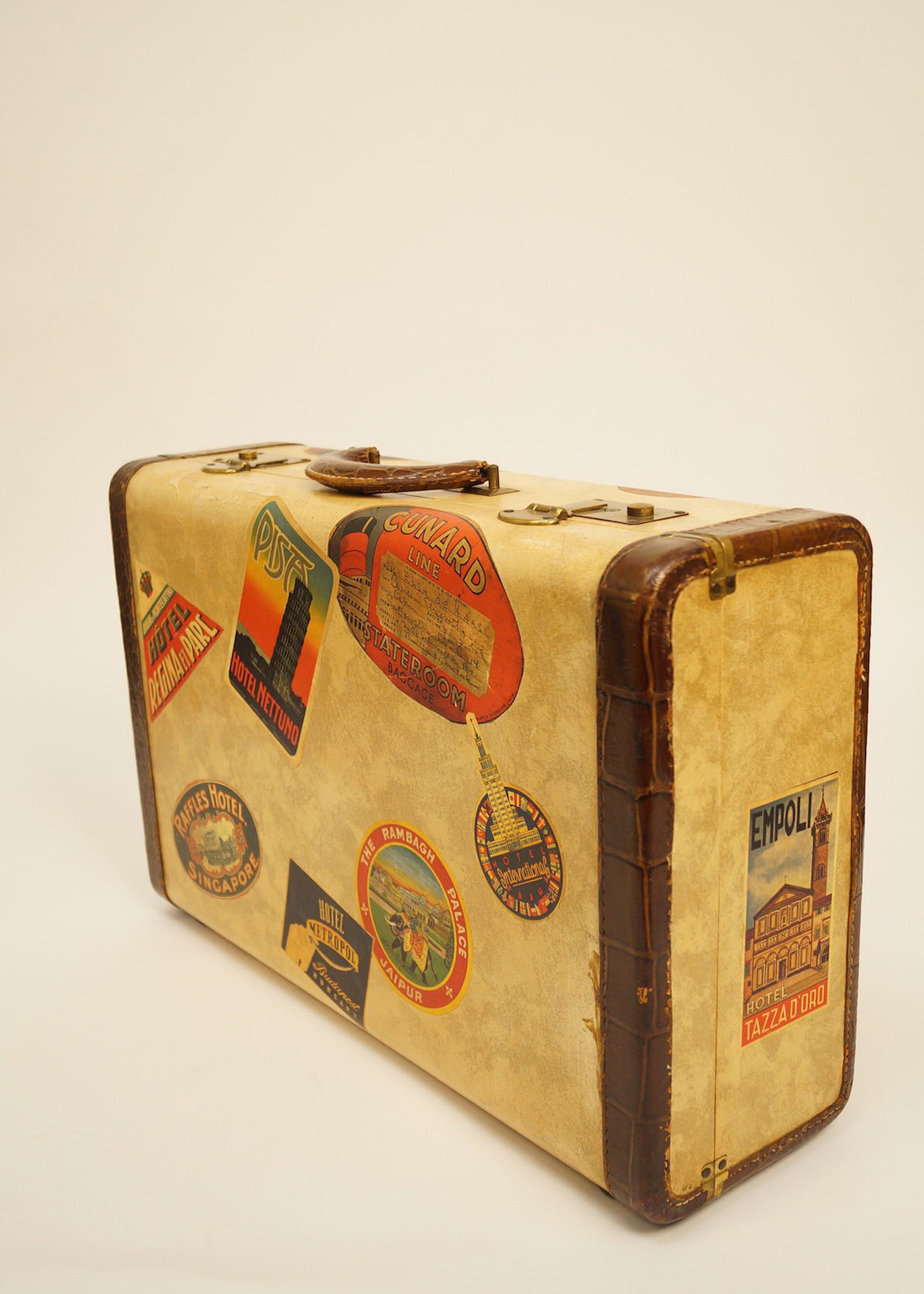 Vintage Horn World Traveler Suitcase