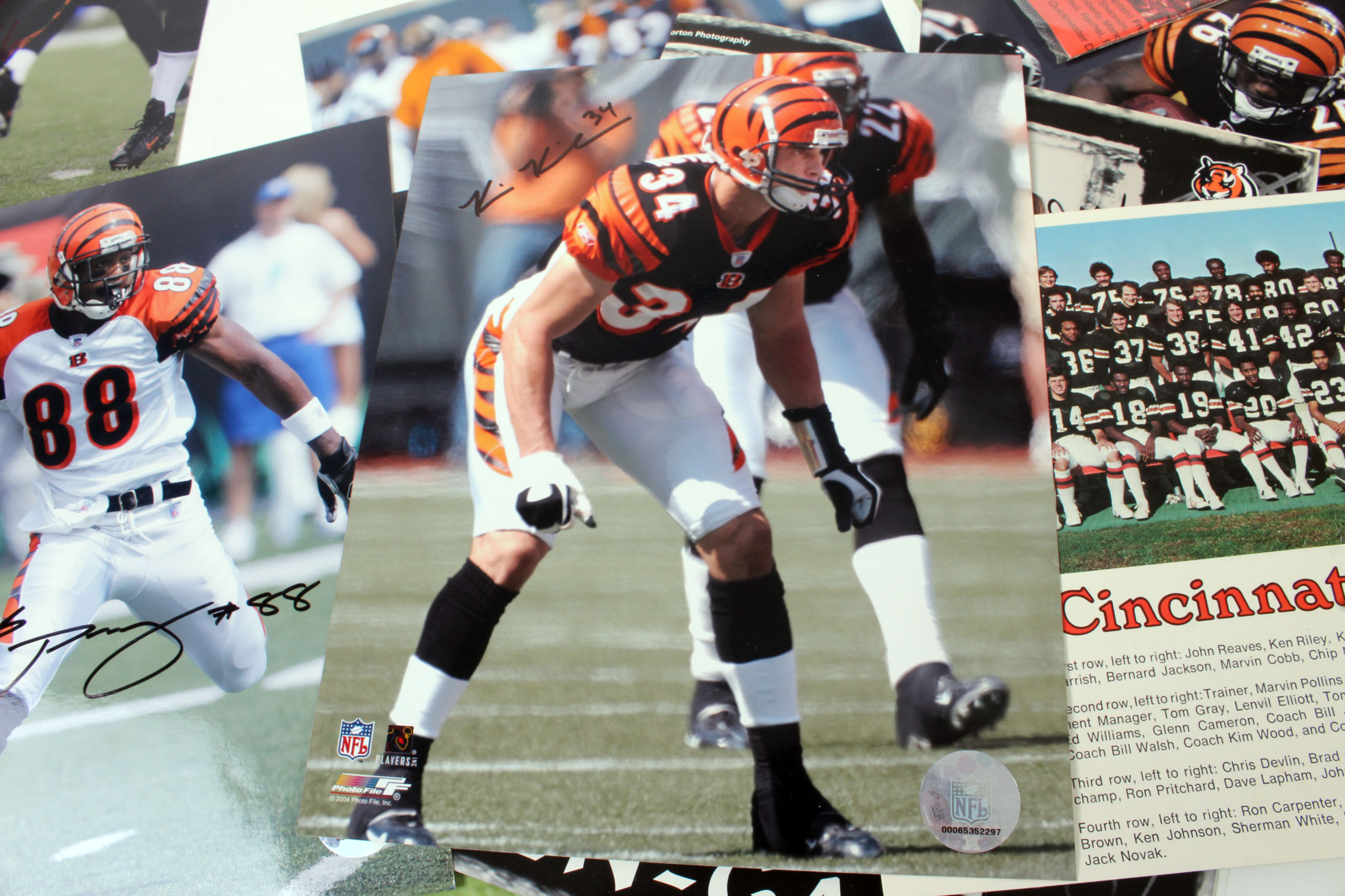 Collection of Cincinnati Bengals Autographs and Collectibles