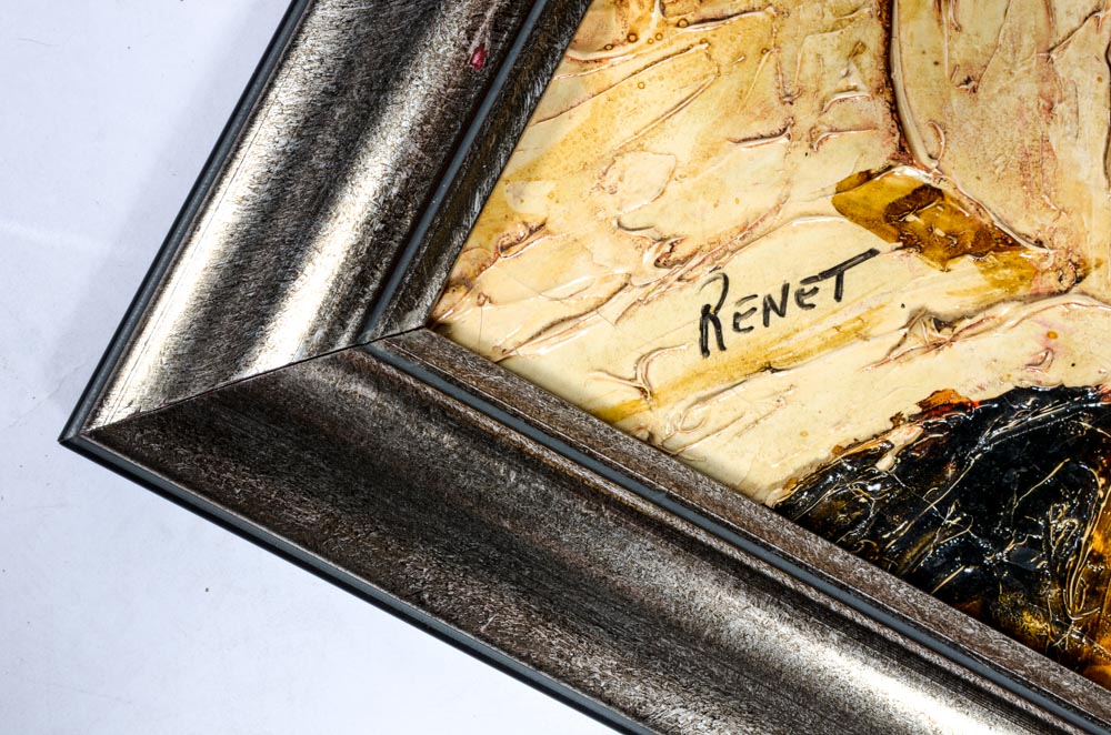 Original Brutalist Style Painting By Renet