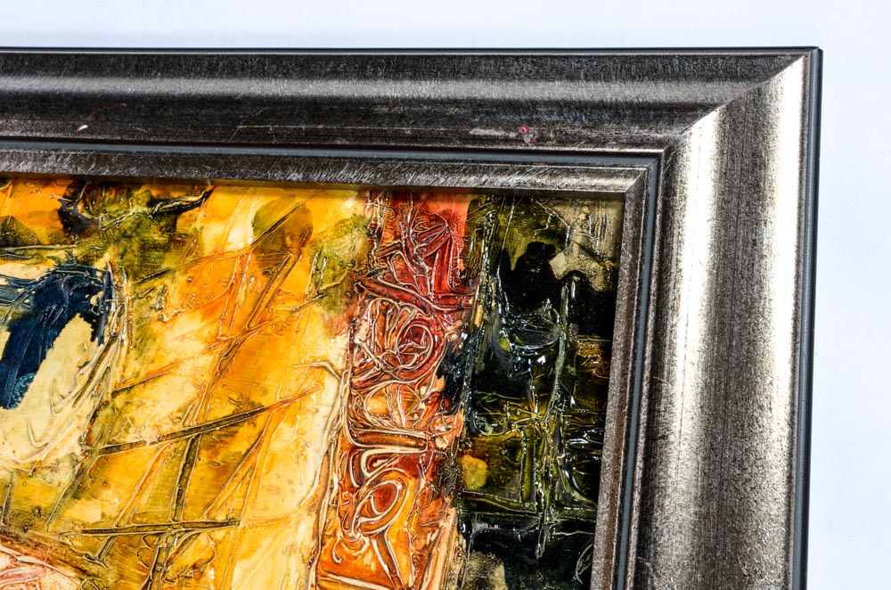 Original Brutalist Style Painting By Renet