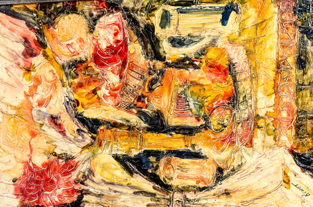 Original Brutalist Style Painting By Renet