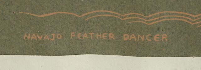 Harrison Begay Original Serigraph "Navajo Feather Dancer"