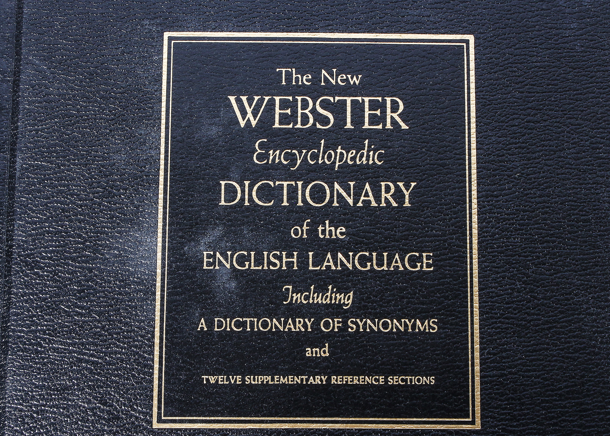 Rand McNally "Grand Atlas" and Webster Encyclopedic Dictionary