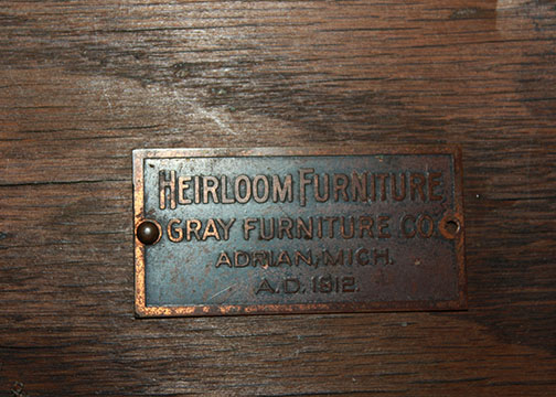 Mission Style "Heirloom" Library Table by Gray Furniture Co.