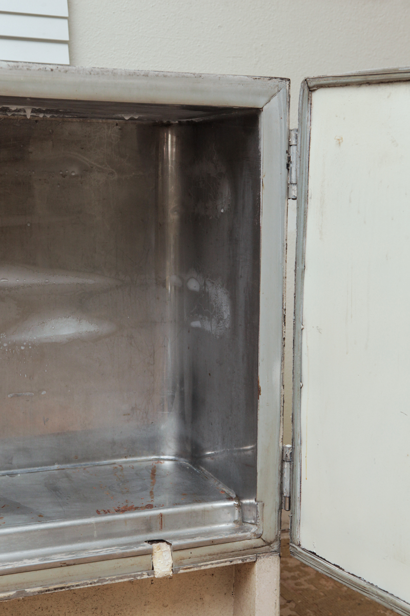 Vintage Norris Refrigerator with Borden Milk Decal