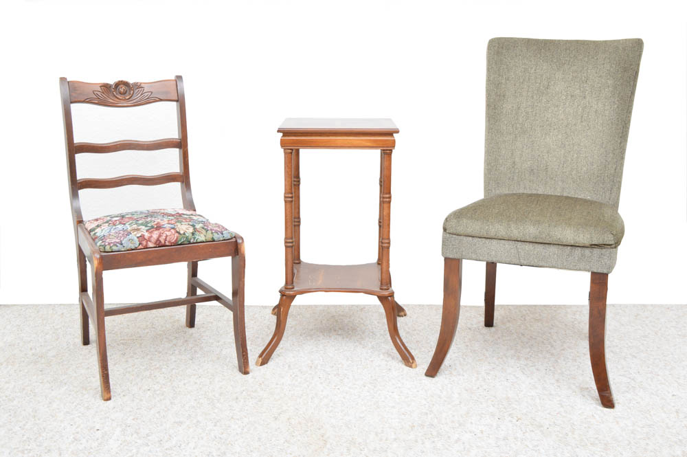Parlor Chairs and End Table