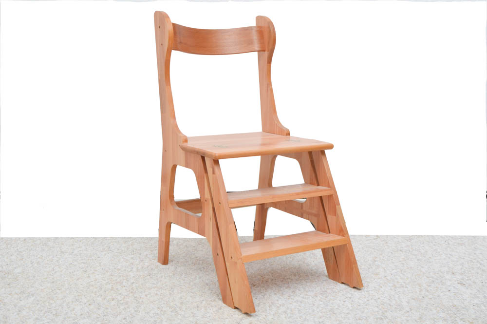 Convertible Wood Step Ladder