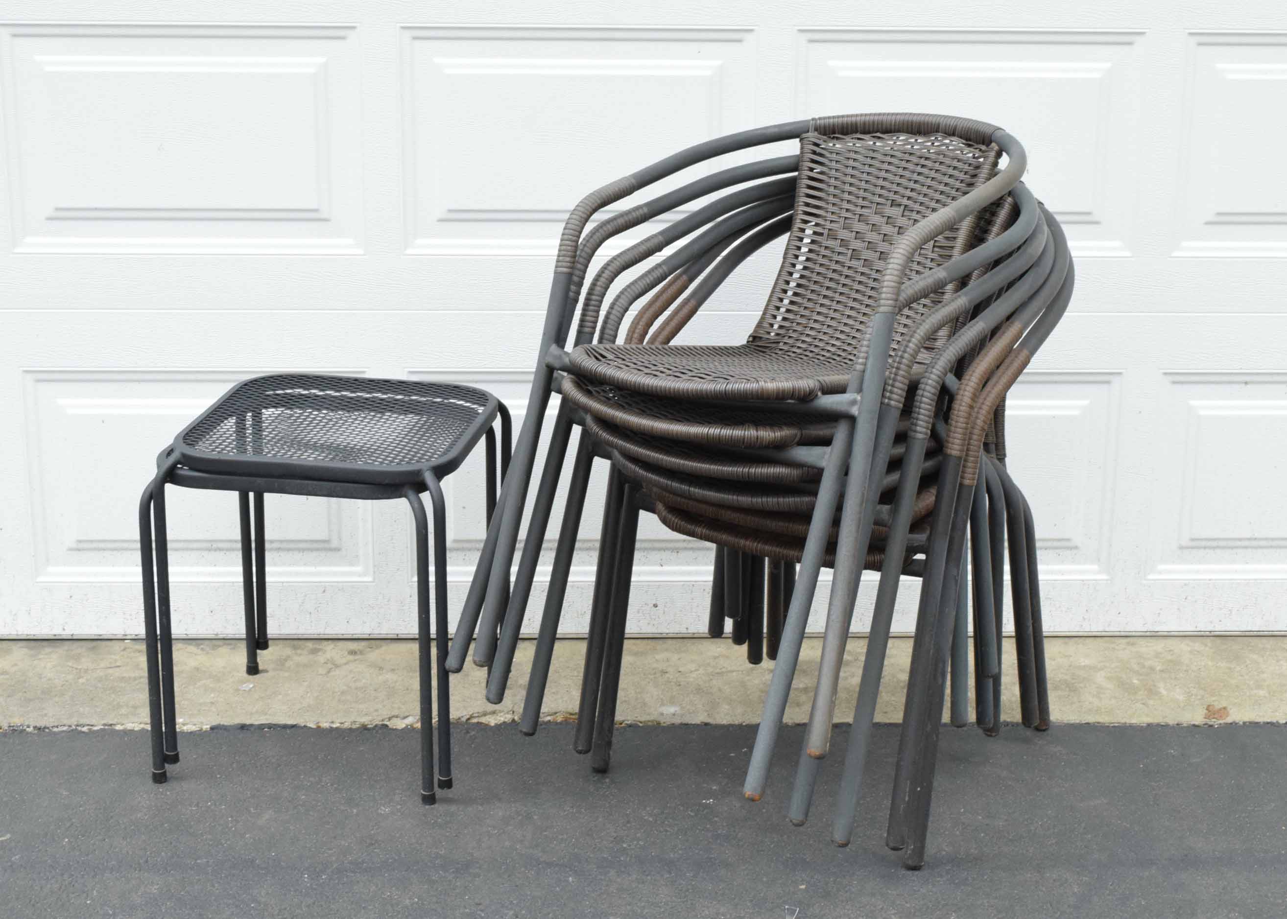 Outdoor Patio Chairs and Side tables