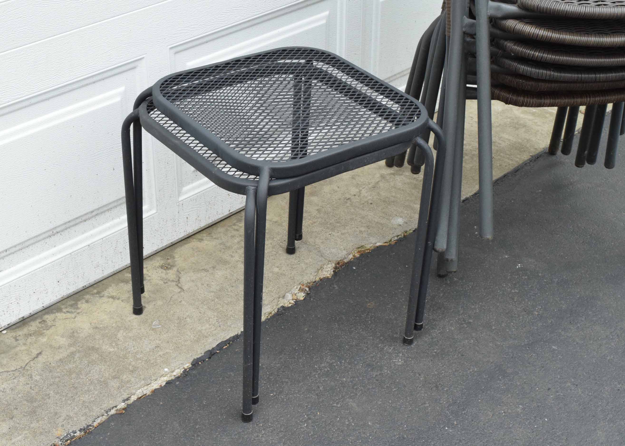 Outdoor Patio Chairs and Side tables
