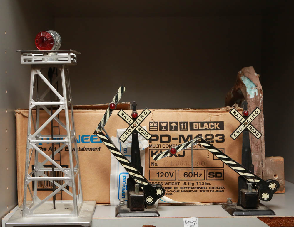 Large Train Table with Lionel Trains and Accessories