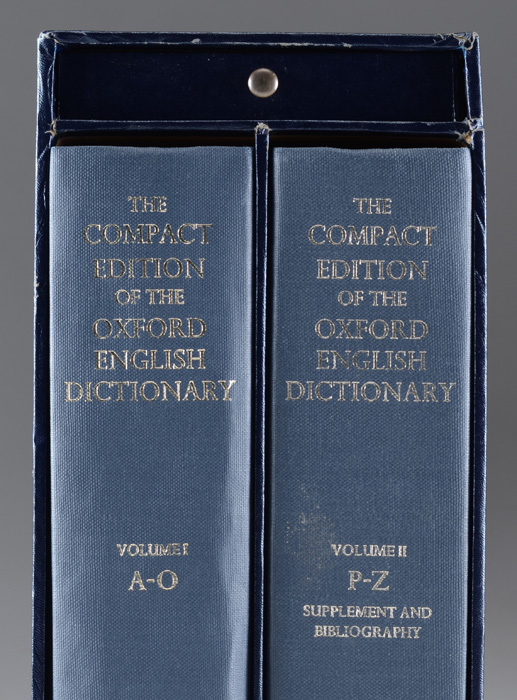 1971 Two-Volume Compact Edition of the Oxford English Dictionary