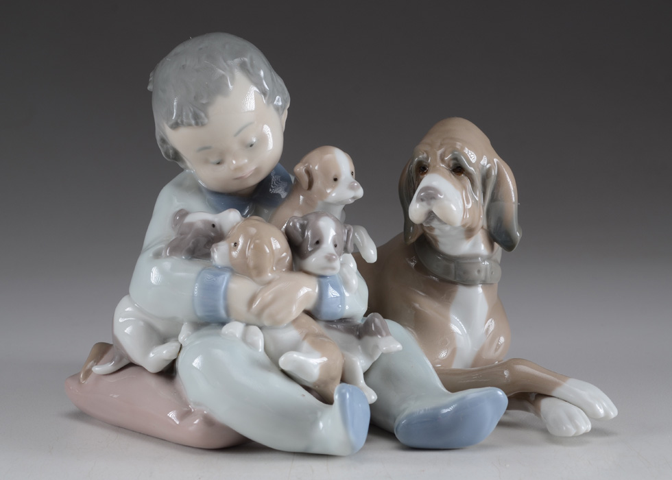 Lladro "New Playmates" Porcelain Figurine