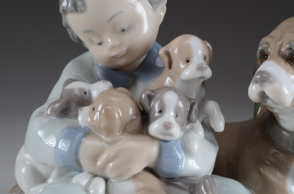 Lladro "New Playmates" Porcelain Figurine