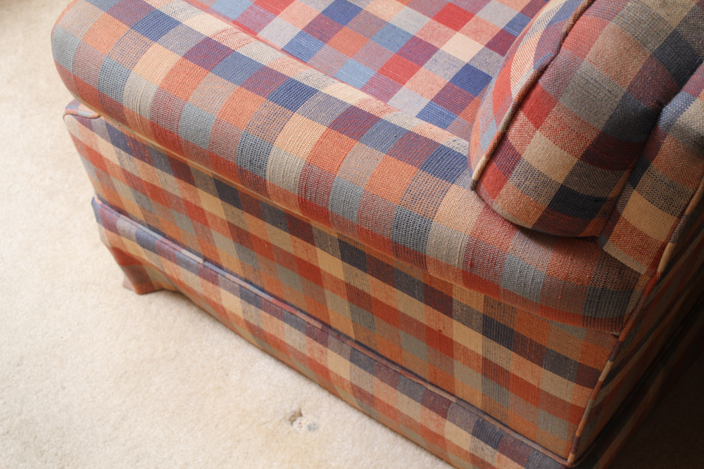 Vintage Plaid Sofa